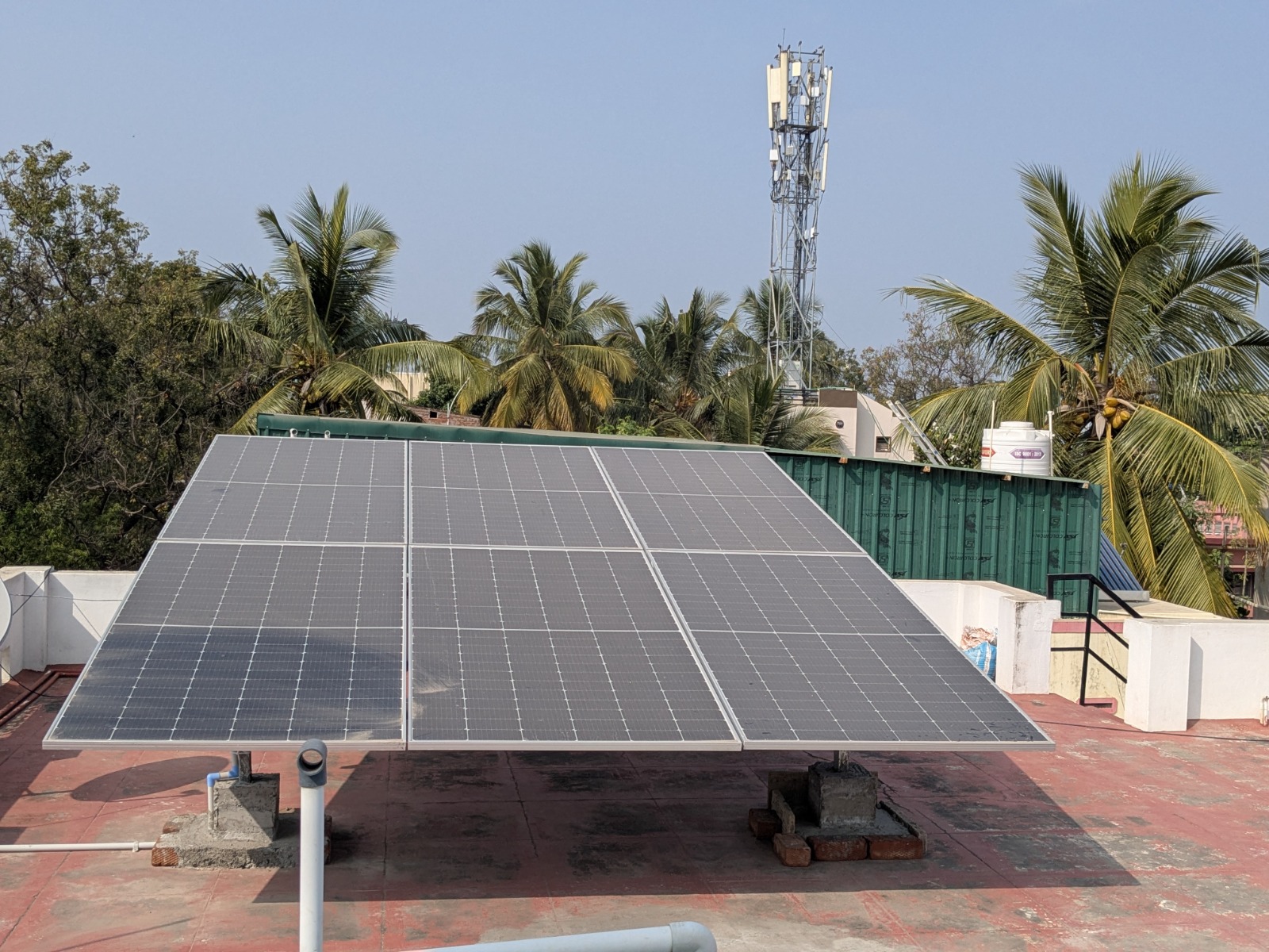 Kuberan Residence — 3 kW Rooftop Solar - 3 kW solar installation in Thudialur, Coimbatore, Tamil Nadu